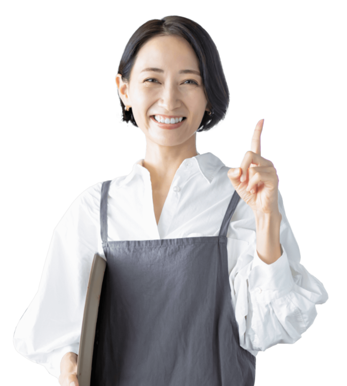 解決策を提示しているカフェ店員